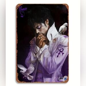 Boutique Prince The Artist Tin Sign 🕊